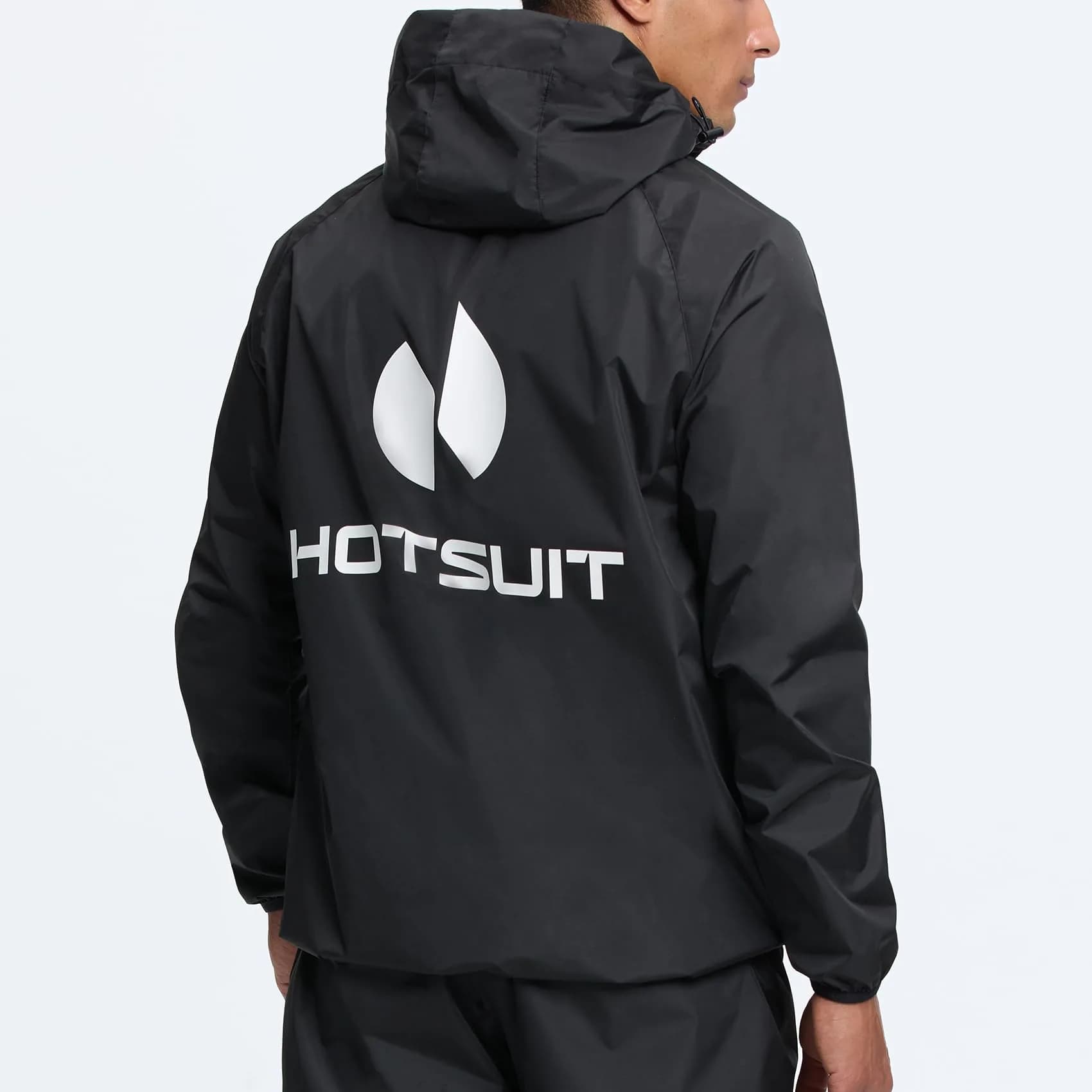 HOTSUIT Men's Black Sauna Suit Jacket for Weight Loss & Gym Workouts - Medium - view 4