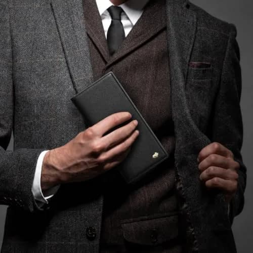 BISON DENIM Long Bifold Wallet for Men with AirTag Holder, RFID Genuine Leather, 19.05cm (7.5in) | Organized Everyday Carry thumbnail 6
