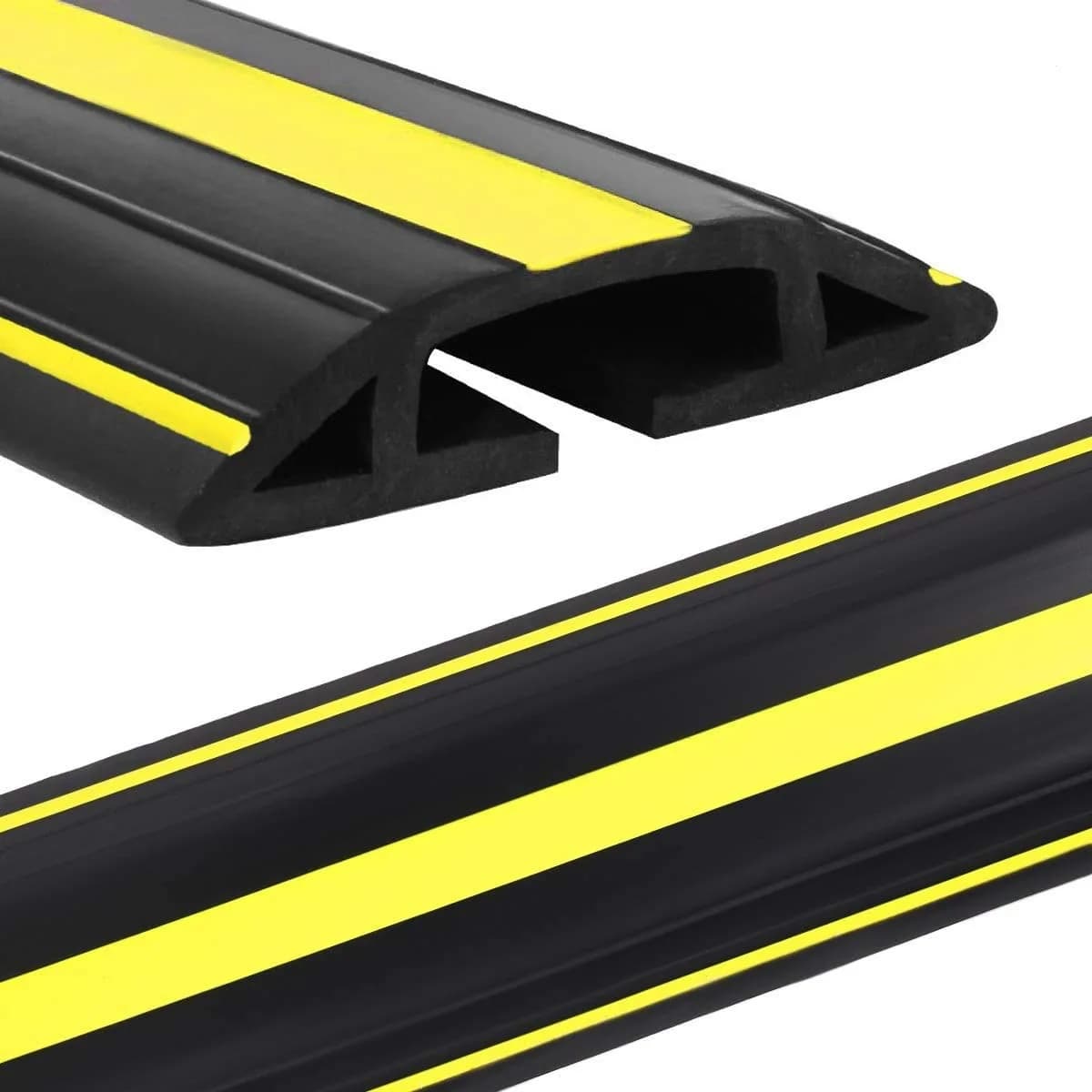Eapele Heavy Duty Floor Cable Cover Protector 3.03" Wide x 10 ft Long | Prevents Trip Hazards - main product image