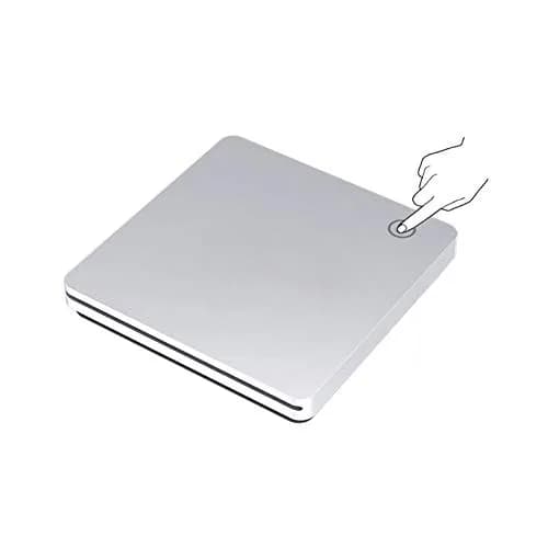 Xglysmyc External 3D Blu Ray DVD Drive Silver | USB 3.0 & Type-C Slot-in Blu-ray Player (340g) thumbnail 1