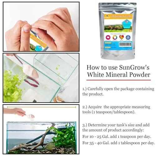 SunGrow Shrimp Calcium White Powder 1.8 oz (51 g) | Essential Mineral for Freshwater Shrimp thumbnail 5