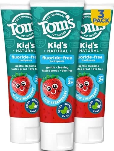 Tom's of Maine Kids Fluoride-Free Toothpaste Silly Strawberry 15.3 oz (434 g) | Dermatologist Tested thumbnail 1