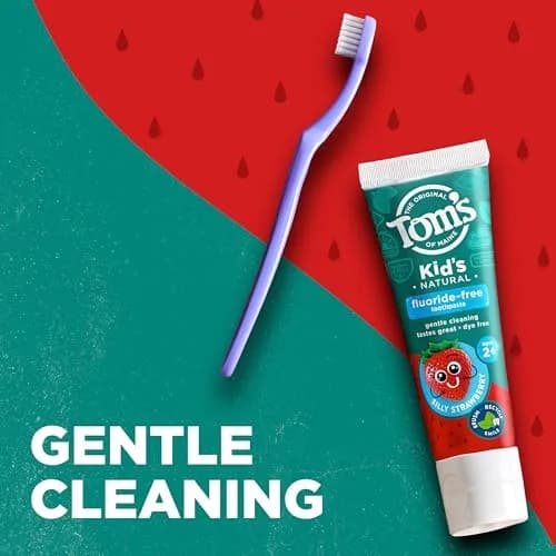 Tom's of Maine Kids Fluoride-Free Toothpaste Silly Strawberry 15.3 oz (434 g) | Dermatologist Tested thumbnail 4