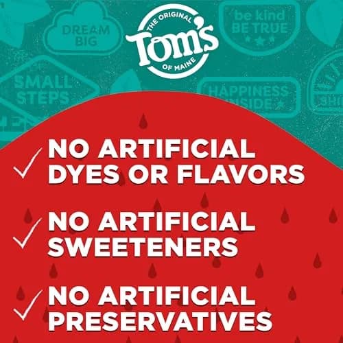 Tom's of Maine Kids Fluoride-Free Toothpaste Silly Strawberry 15.3 oz (434 g) | Dermatologist Tested thumbnail 7