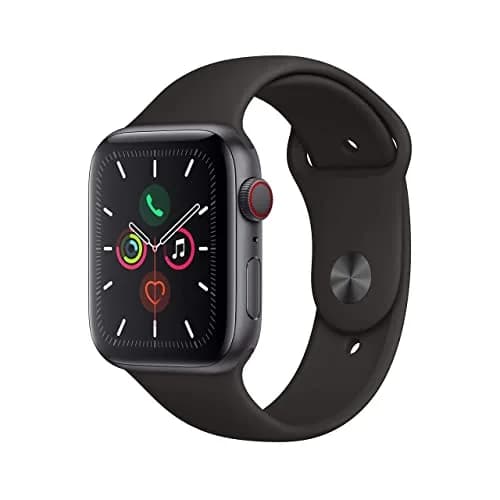 Apple Watch Series 5 (GPS + Cellular, 44MM) - Space Gray Aluminum Case with Black Sport Band | Always-On Retina Display - view 3