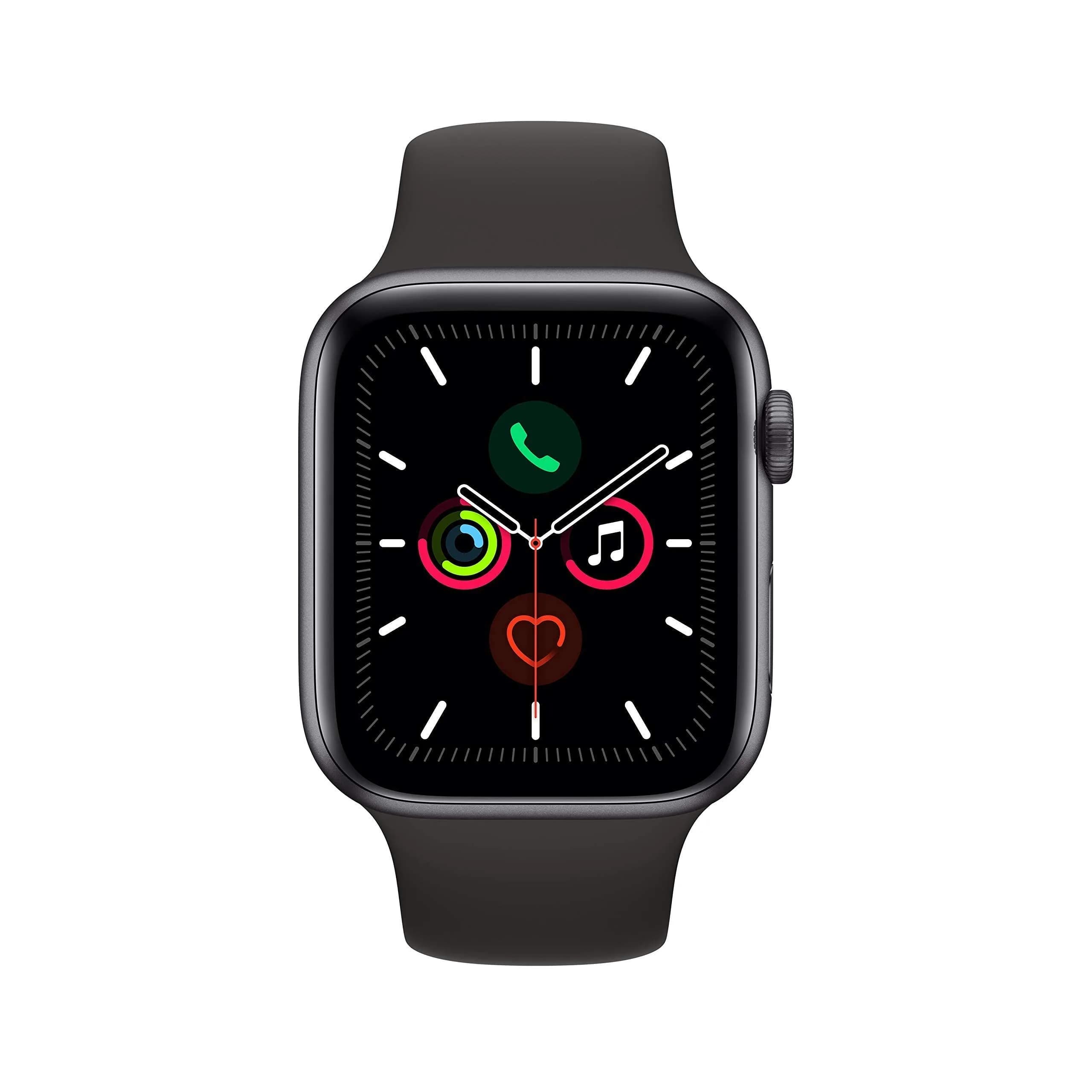 Apple Watch Series 5 (GPS + Cellular, 44MM) - Space Gray Aluminum Case with Black Sport Band | Always-On Retina Display - view 4