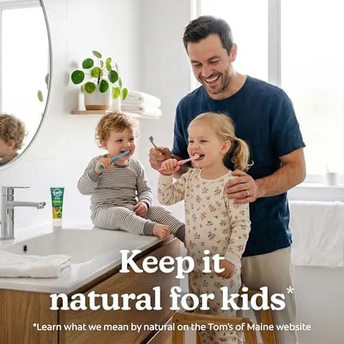Tom's of Maine Natural Kids Fluoride Toothpaste Orange Mango 15.3 oz (5.1 oz 3-Pack) | Cavity Protection for Ages 2-6 thumbnail 5