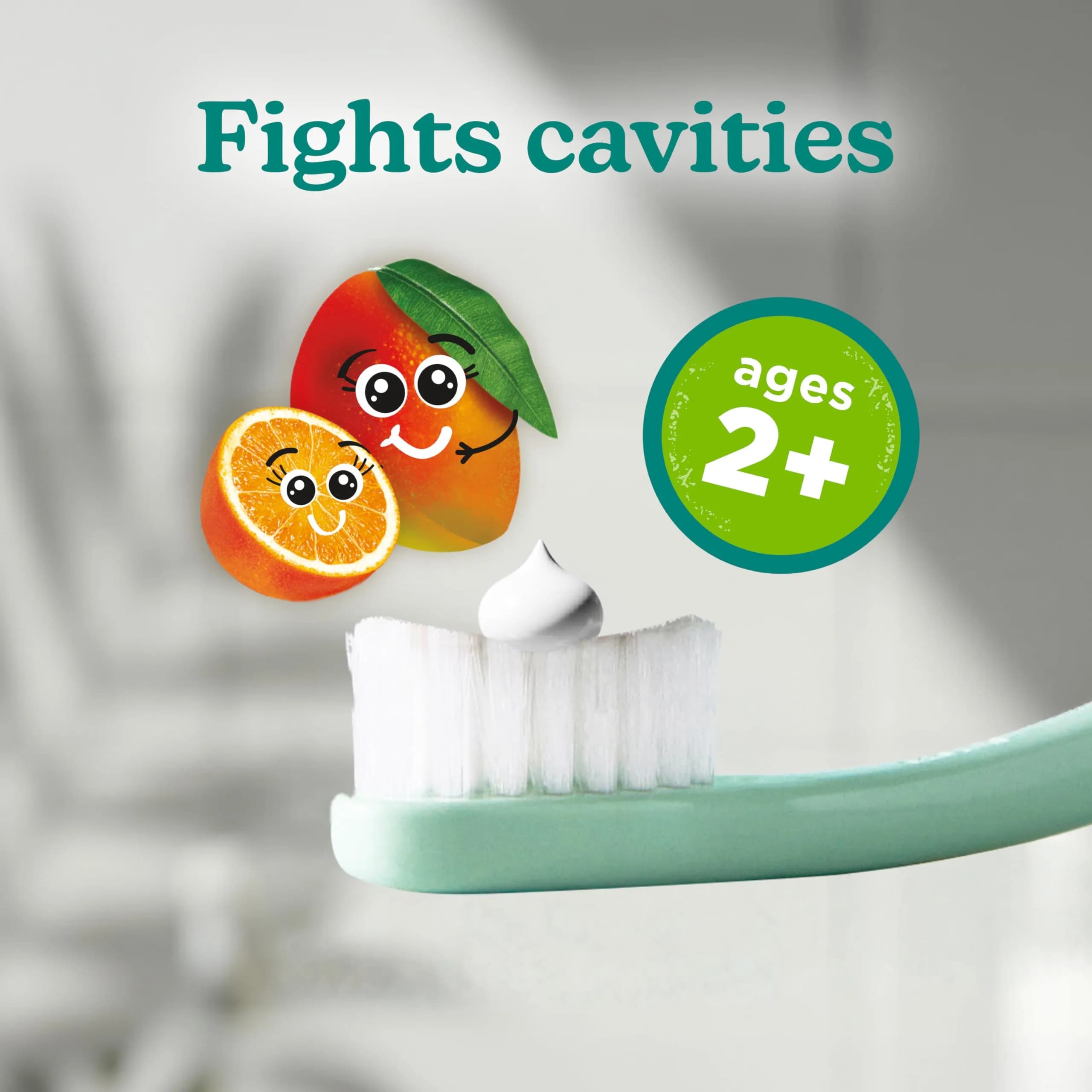 Tom's of Maine Natural Kids Fluoride Toothpaste Orange Mango 145g (5.1 oz) 3pk | Dentist Recommended for Cavity Protection - view 3