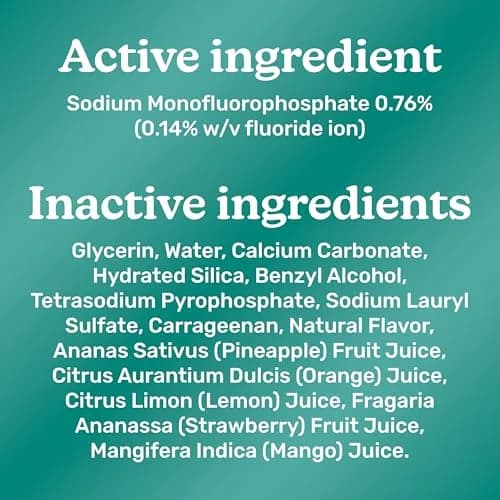 Tom's of Maine Natural Kids Fluoride Toothpaste Orange Mango 15.3 oz (5.1 oz 3-Pack) | Cavity Protection for Ages 2-6 thumbnail 9