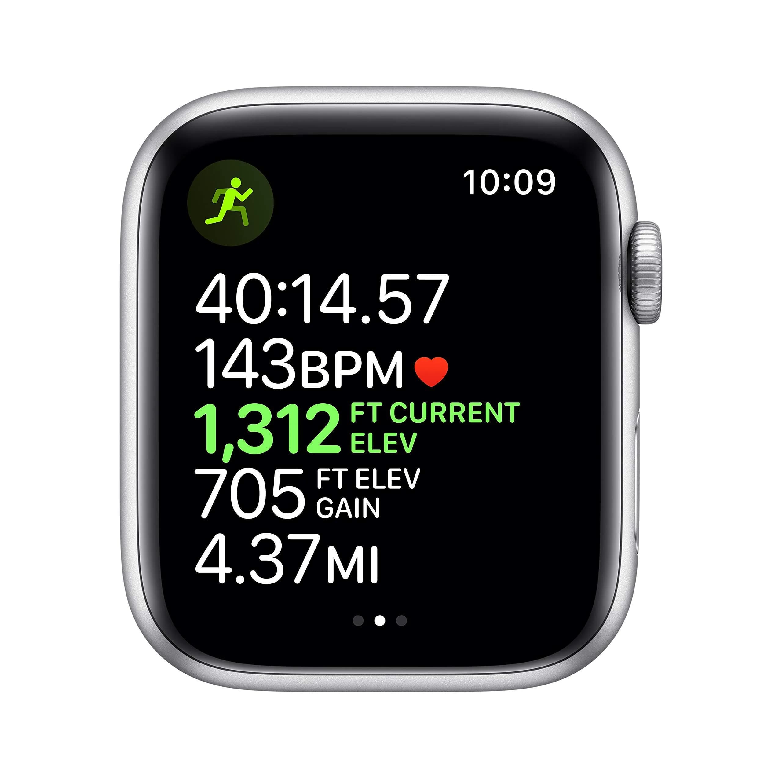Apple Watch Series 5 (GPS + Cellular, 44MM) Silver Aluminum Case with White Sport Band | Always-On Retina Display - view 4
