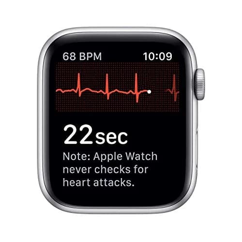 Apple Watch Series 5 (GPS + Cellular, 44MM) Silver Aluminum Case with White Sport Band | Always-On Retina Display thumbnail 5