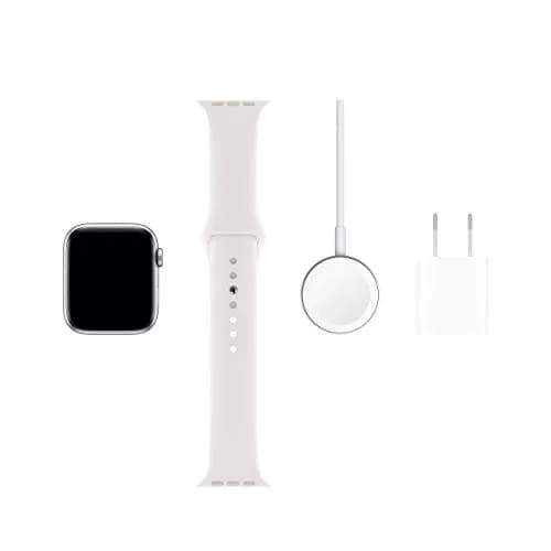 Apple Watch Series 5 (GPS + Cellular, 44MM) Silver Aluminum Case with White Sport Band | Always-On Retina Display thumbnail 6