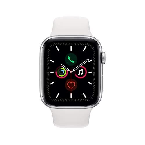 Apple Watch Series 5 (GPS + Cellular, 44MM) Silver Aluminum Case with White Sport Band | Always-On Retina Display thumbnail 2