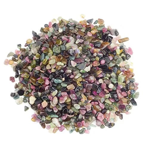 Cherry Tree Collection 1/2 lb Polished Multi Tourmaline Gemstone Chips | Natural, Irregular Shapes, 5-8mm thumbnail 1