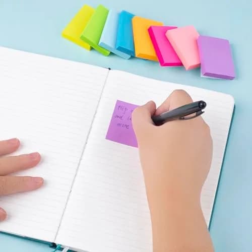 Vanpad Mini Sticky Notes 1.5x2 Inches Bright Colors Self-Stick Pads | 24 Pack, 75 Sheets/Pad thumbnail 5