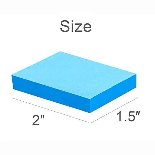 Vanpad Mini Sticky Notes 1.5x2 Inches Bright Colors Self-Stick Pads | 24 Pack, 75 Sheets/Pad thumbnail 2