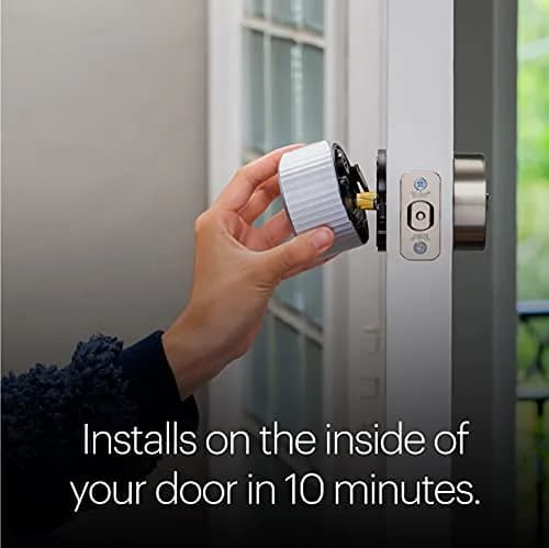 August Home Wi-Fi Smart Lock (4th Gen) Silver | Retrofits Existing Deadbolt, Keyless Entry, 181g thumbnail 5