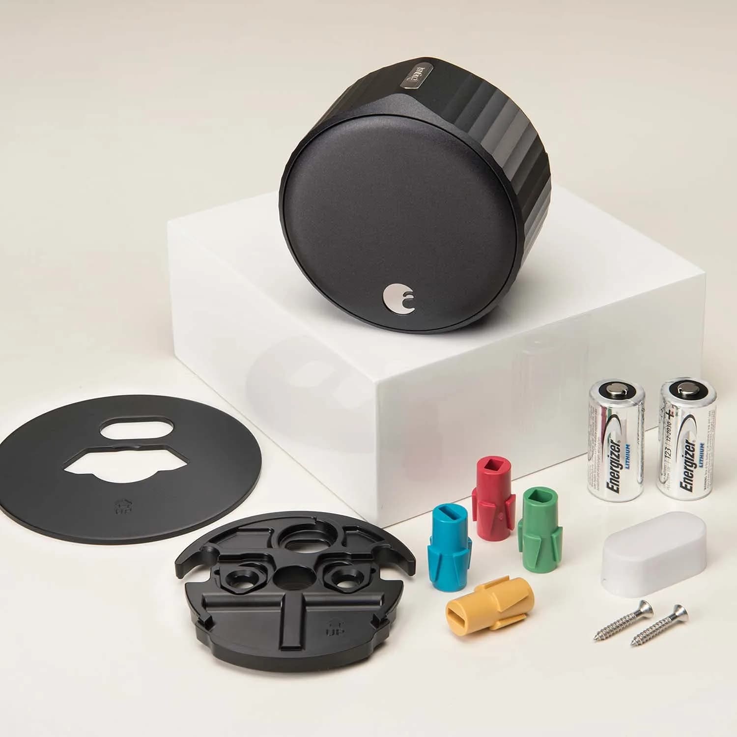 August Home Matte Black Wi-Fi Smart Lock (4th Gen) 2.8x2.75x2.8 inches | Upgrade Your Existing Deadbolt - view 7