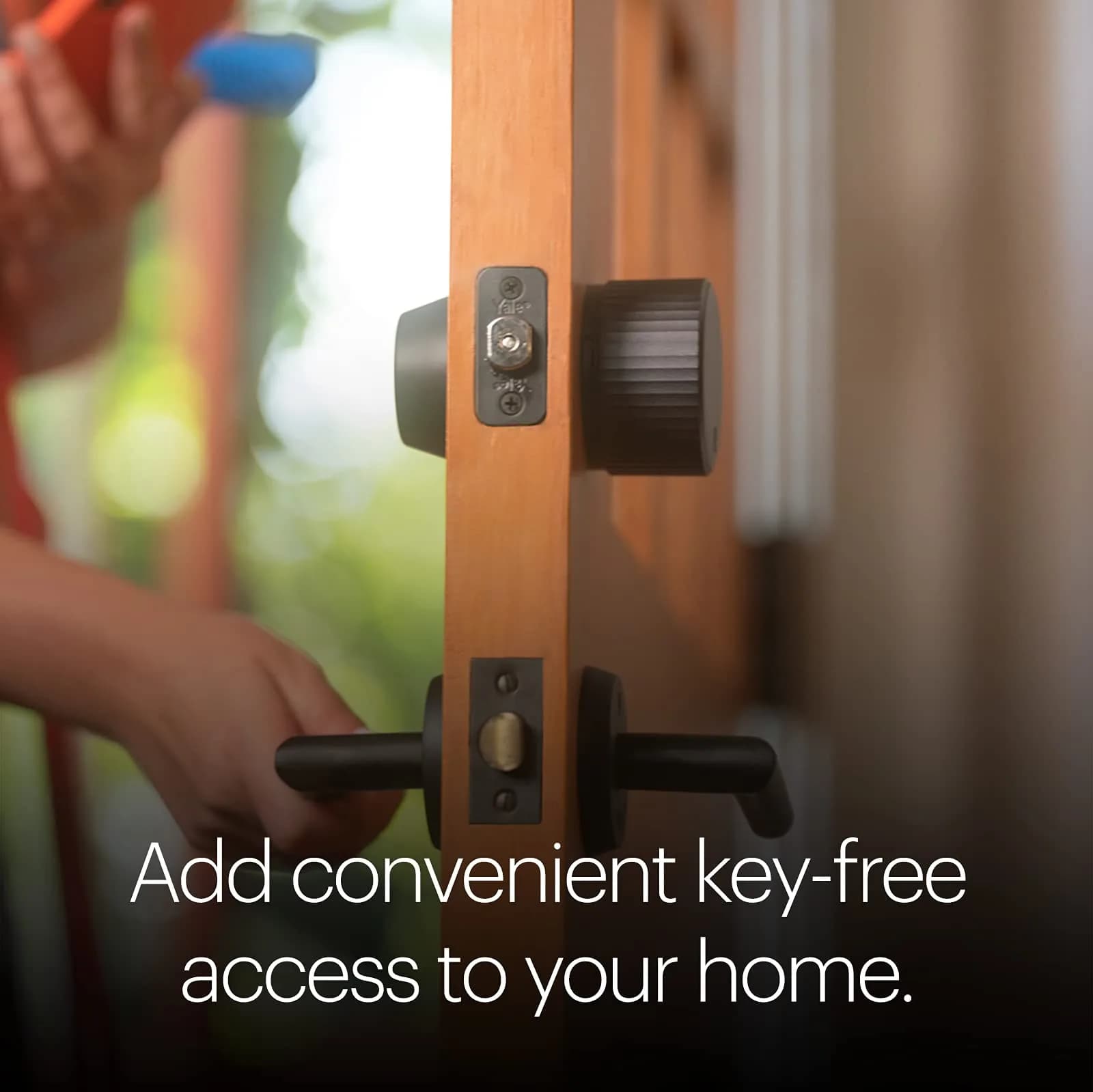 August Home Matte Black Wi-Fi Smart Lock (4th Gen) 2.8x2.75x2.8 inches | Upgrade Your Existing Deadbolt - view 2