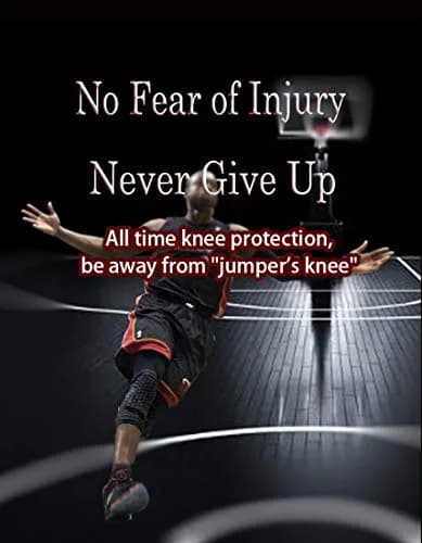 Unlimit Basketball Pants with Knee Pads | Compression & Protection for Men (L) thumbnail 4