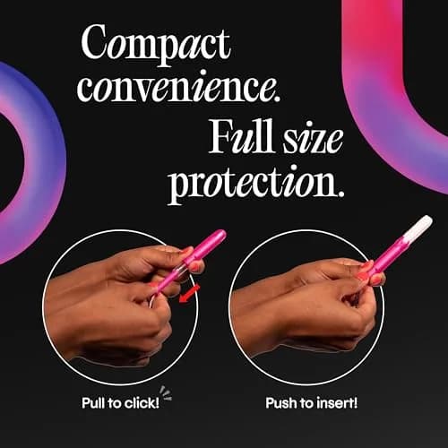 U by Kotex Click Compact Tampons Super Plus 128 Count | Gynecologist-Tested, OEKO TEX Certified thumbnail 6