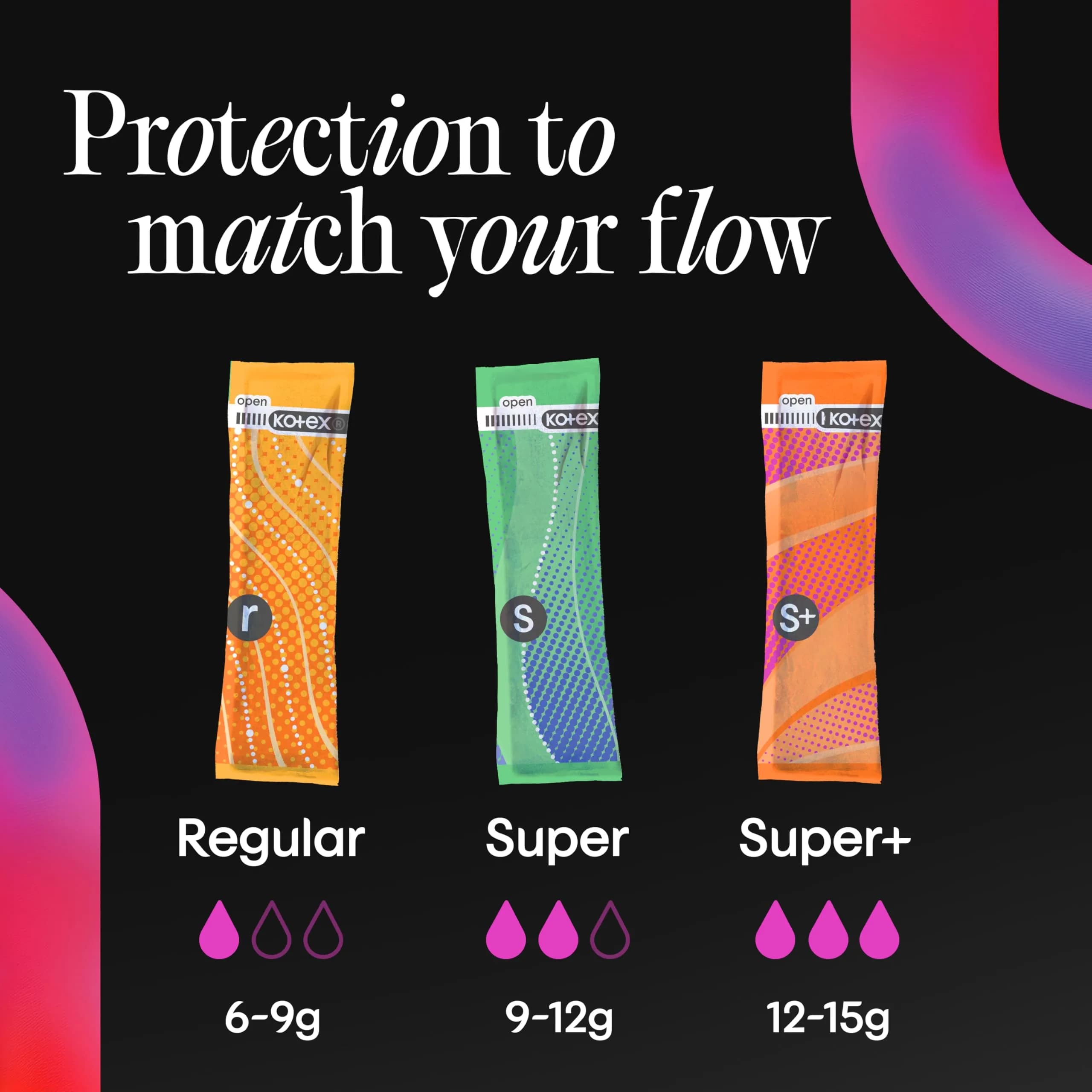 U by Kotex Click Compact Tampons Super Plus 128 Count | Gynecologist-Tested, OEKO TEX Certified - view 4