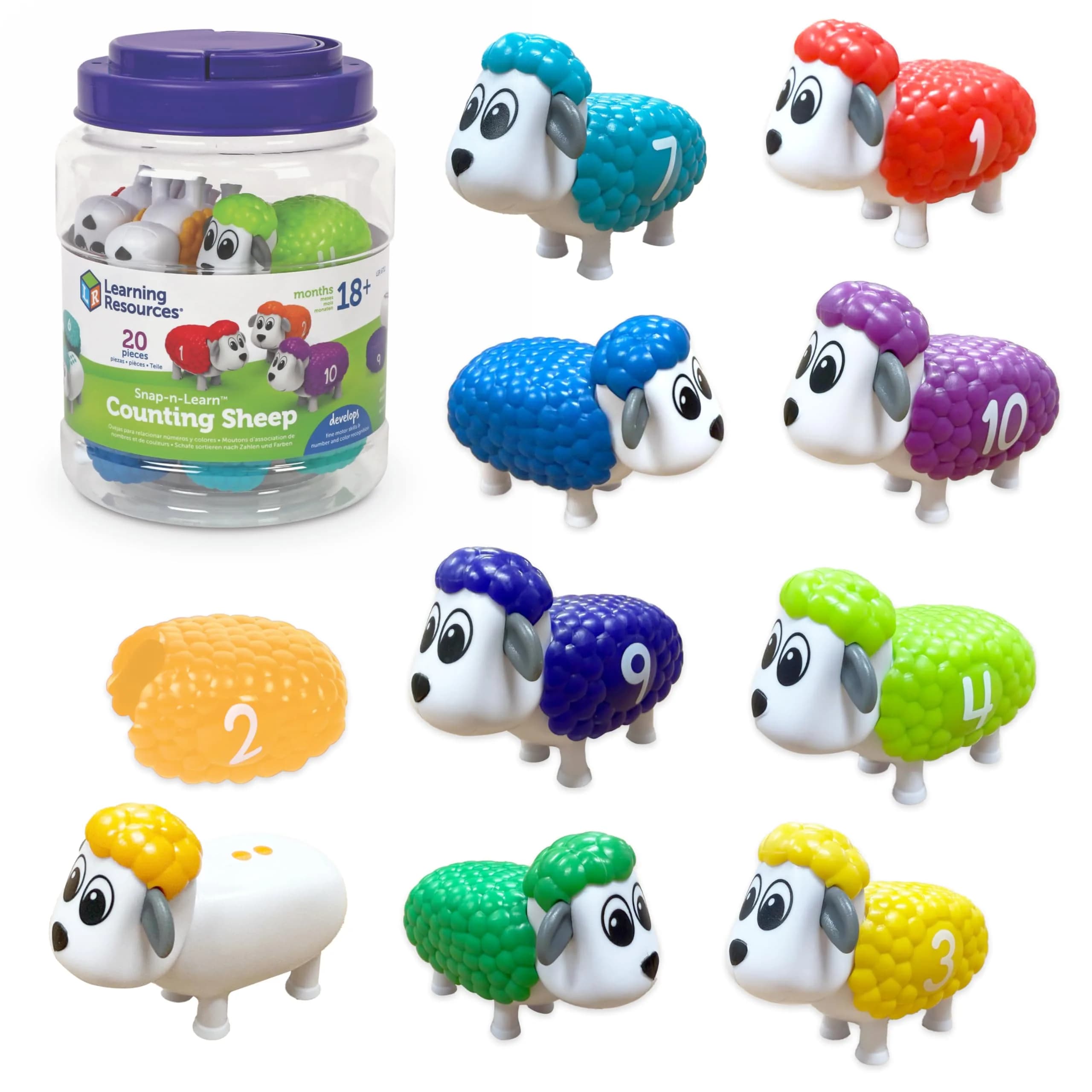 Learning Resources Snap-n-Learn Counting Sheep | Early Childhood Education Materials - main product image