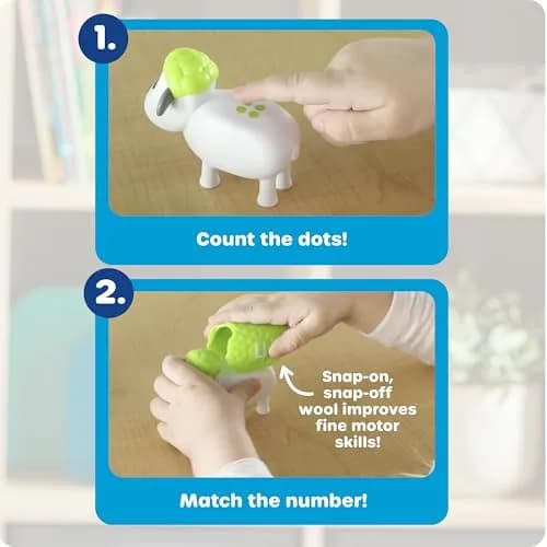 Learning Resources Snap-n-Learn Counting Sheep | Early Childhood Education Materials thumbnail 3