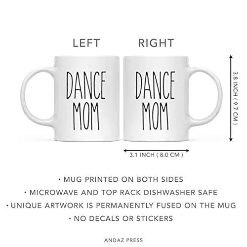 Andaz Press Dance Mom 11oz (325ml) Ceramic Coffee Mug | Rustic Farmhouse Style Gift thumbnail 5