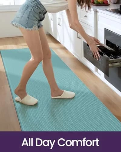 DEXI Anti-Fatigue Kitchen Floor Mats Set of 2 — 4.4 cm (1.75 inch) Thick, 43x145cm & 43x74cm | Cushioned Comfort for Standing thumbnail 2