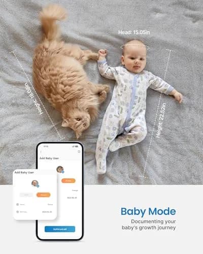 RENPHO Smart Body Measuring Tape 150cm (60in) | FDA Approved, Retractable, Bluetooth App thumbnail 7