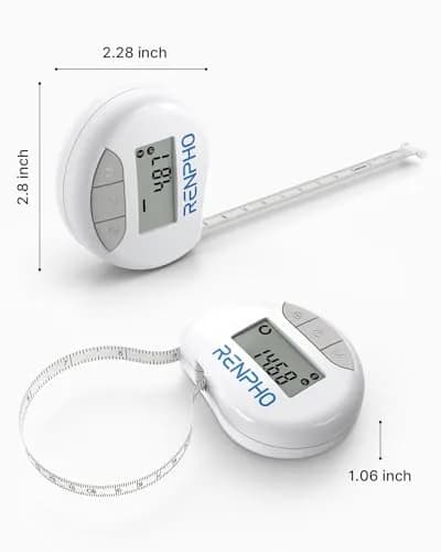 RENPHO Smart Body Measuring Tape 150cm (60in) | FDA Approved, Retractable, Bluetooth App thumbnail 8