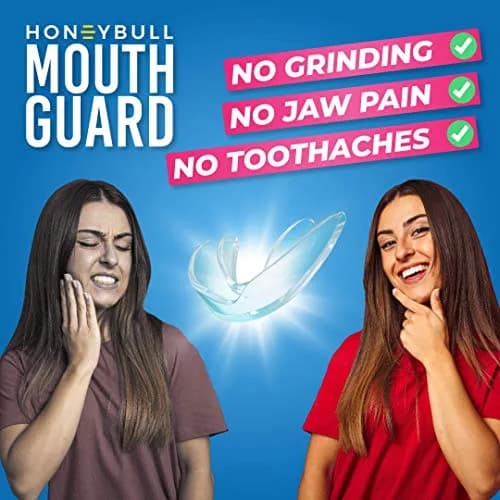 HONEYBULL Custom-Fit Thick Night Guards 6 Pack (Clear) | Boil-and-Bite Dental Protection thumbnail 2