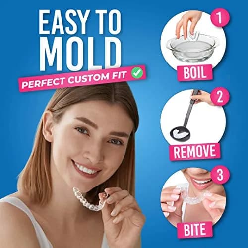HONEYBULL Custom-Fit Thin Night Guards 6 Pack | Boil-and-Bite Dental Protection thumbnail 4