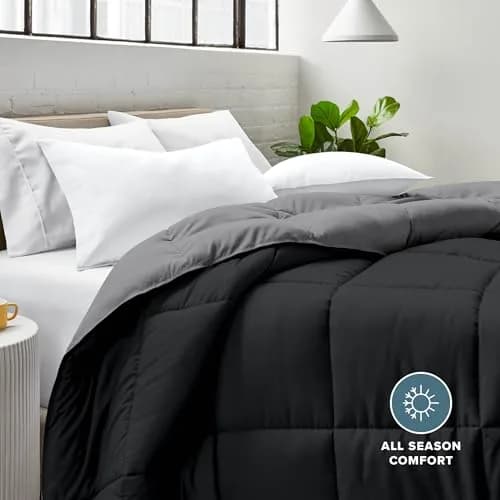 Bare Home Reversible Comforter Full | Ultra-Soft Microfiber, All-Season, Reversible Colors thumbnail 9