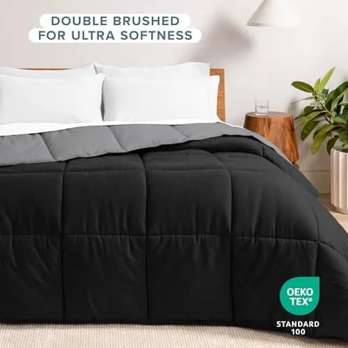 Bare Home Reversible Comforter Full | Ultra-Soft Microfiber, All-Season, Reversible Colors thumbnail 3