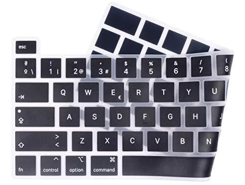 UHamn Spanish Language Silicone Keyboard Cover Skin Compatible with MacBook Pro 16 inch A2141 & 13 inch M2/M1 Models | Waterproof Dustproof thumbnail 2