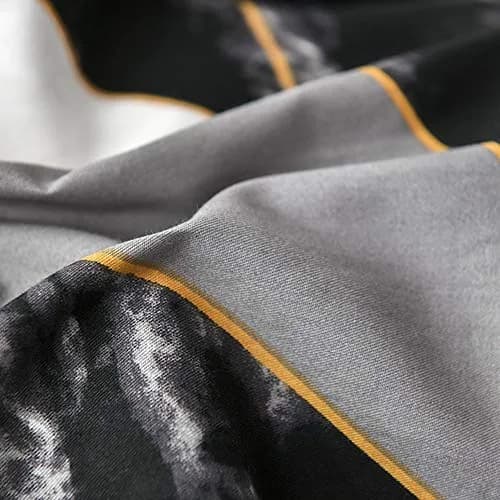 Cottonight Queen Comforter Set Geometric Black Marble Microfiber Bedding 90x90 inches | Modern Lightweight Comforter for Women Men thumbnail 7