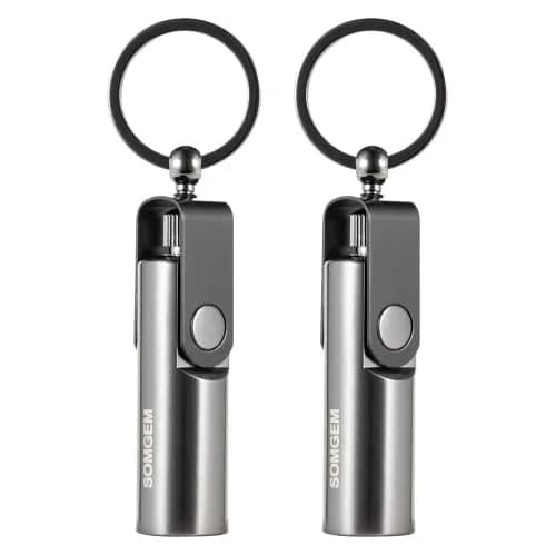 SOMGEM Permanent Match Infinity Lighter 2-Pack | Waterproof Strike Anywhere Fire Starter Keychain thumbnail 1