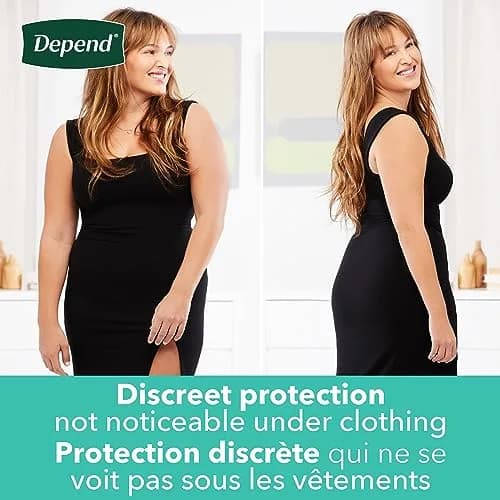Depend FIT-Flex Incontinence Underwear for Women, Maximum Absorbency, Small, Blush, 44 Count | USA Imported thumbnail 7