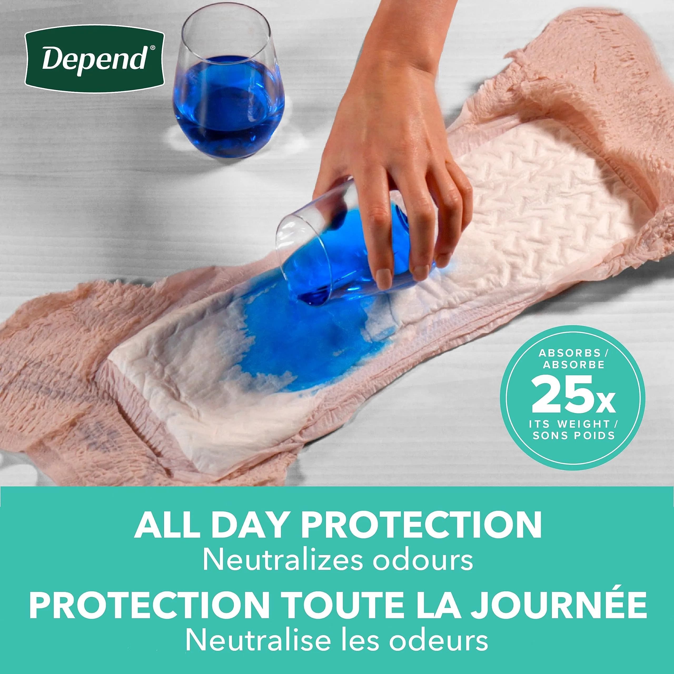 Depend FIT-Flex Incontinence Underwear for Women, Maximum Absorbency, Small, 44 Count | Discreet Fit Under Clothing thumbnail 3