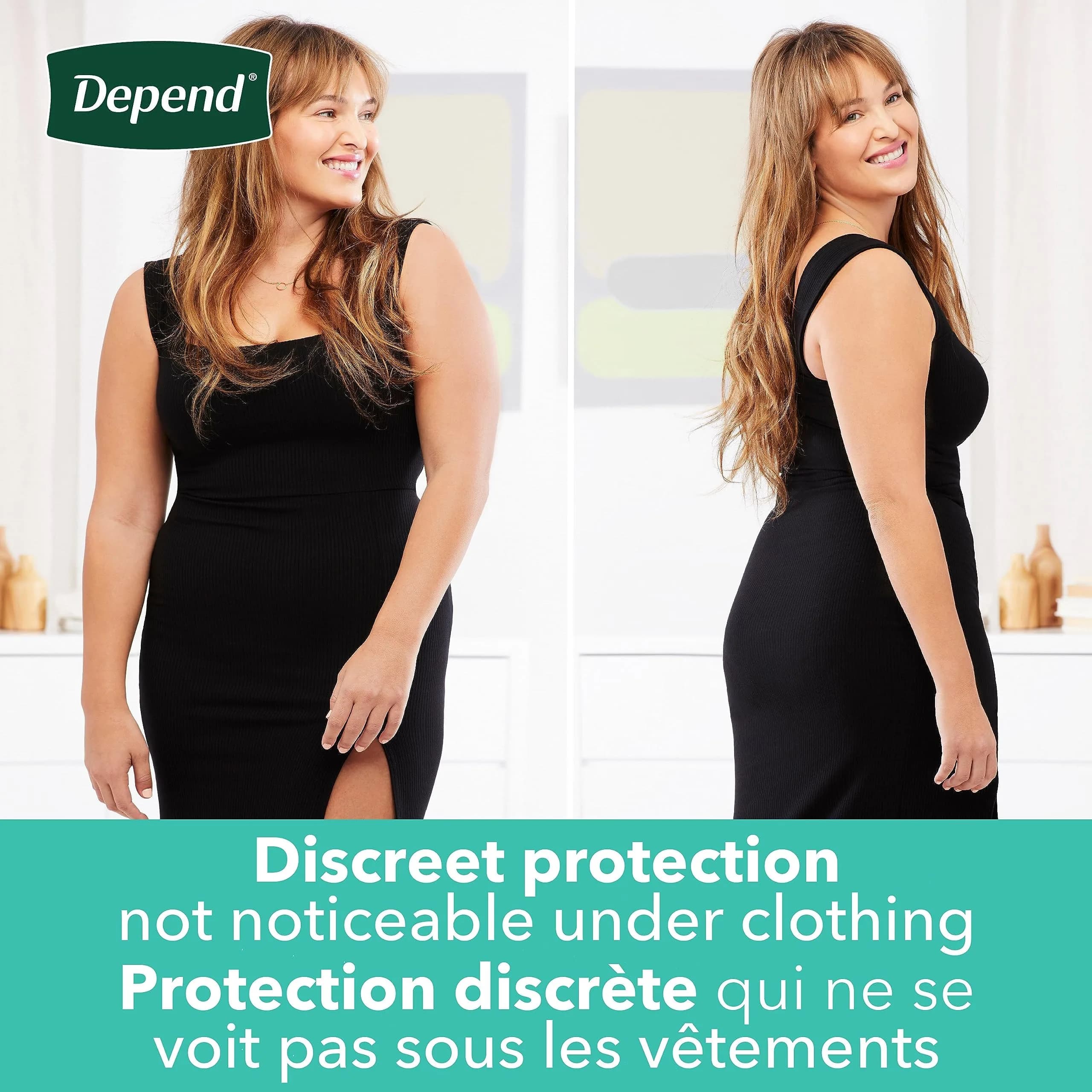 Depend FIT-Flex Incontinence Underwear for Women, Maximum Absorbency, Small, 44 Count | Discreet Fit Under Clothing thumbnail 7