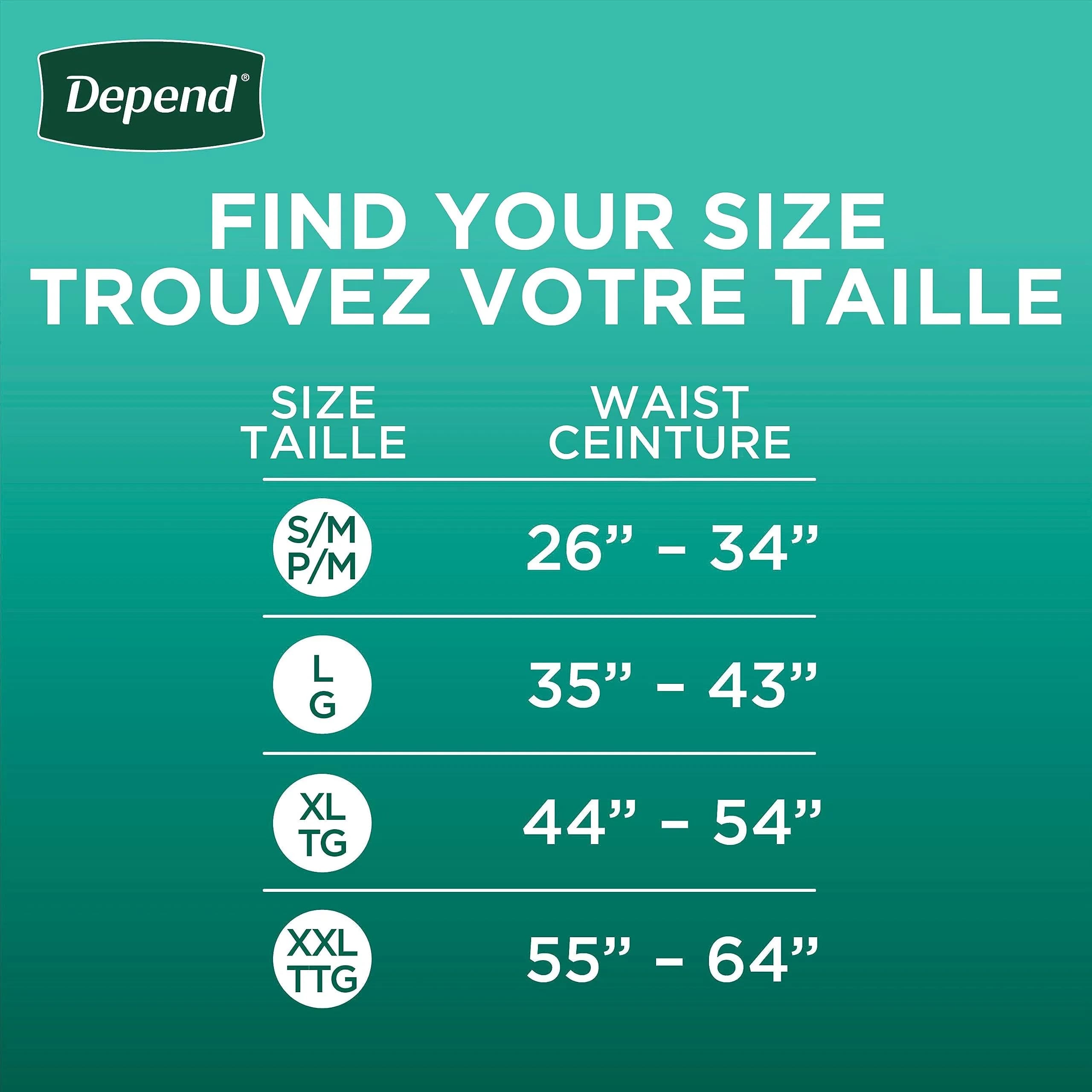 Depend FIT-FLEX Incontinence Underwear for Men, Maximum Absorbency, Large 40 Count | Discreet Fit, 35-43" Waist - view 5
