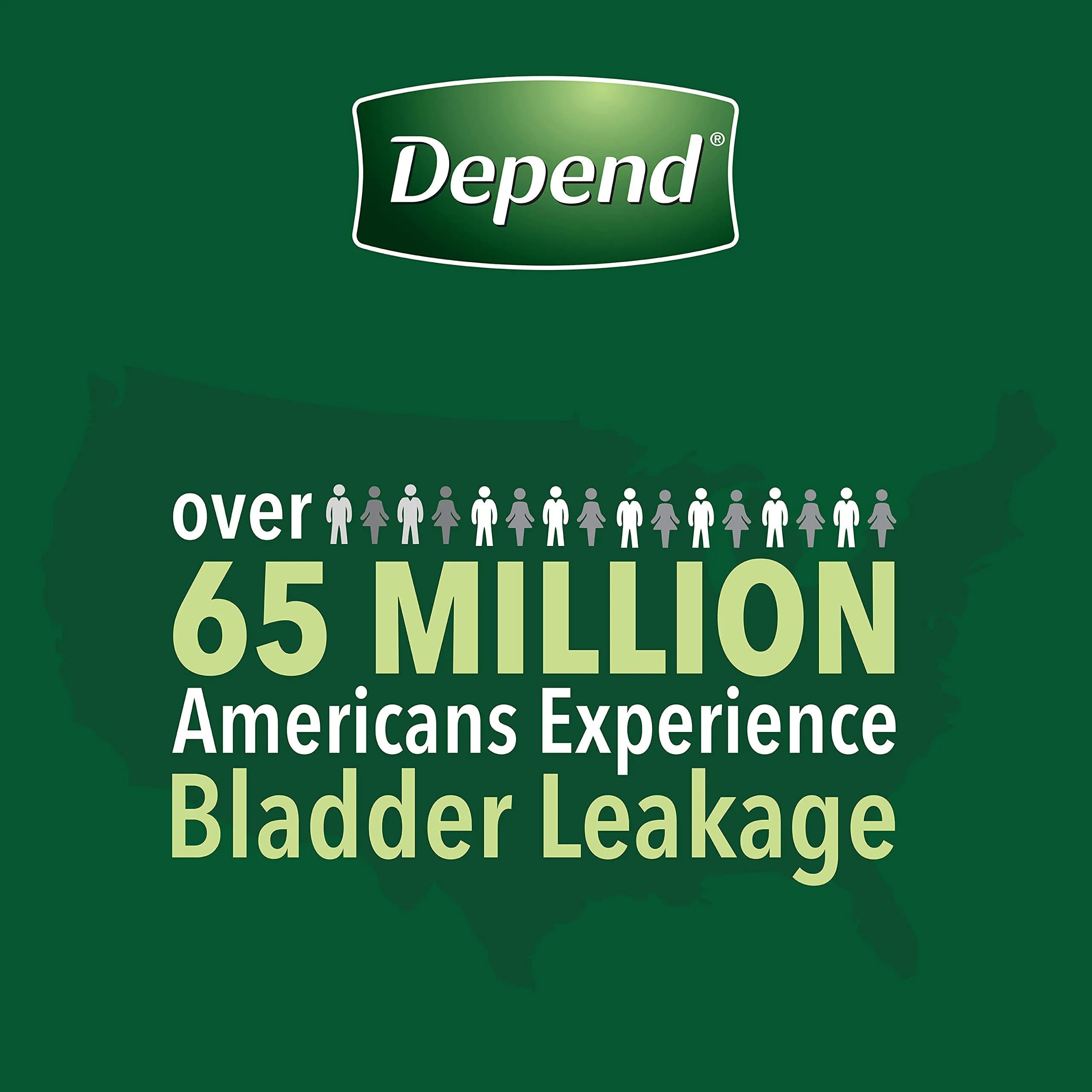 Depend FIT-FLEX Incontinence Underwear for Men, Maximum Absorbency, Large 40 Count | Discreet Fit, 35-43" Waist - view 7