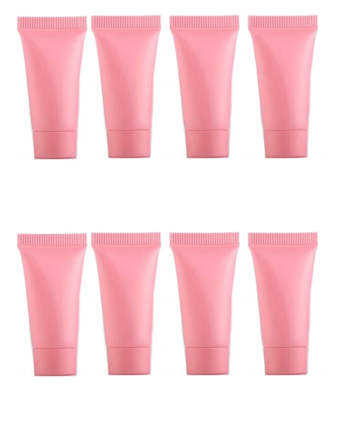 Skydume 50 Pcs Pink 5ml (0.17 Fl Oz) Refillable Travel Plastic Squeeze Bottles | Leak-Proof Design for Cosmetics & Lotions — Pink