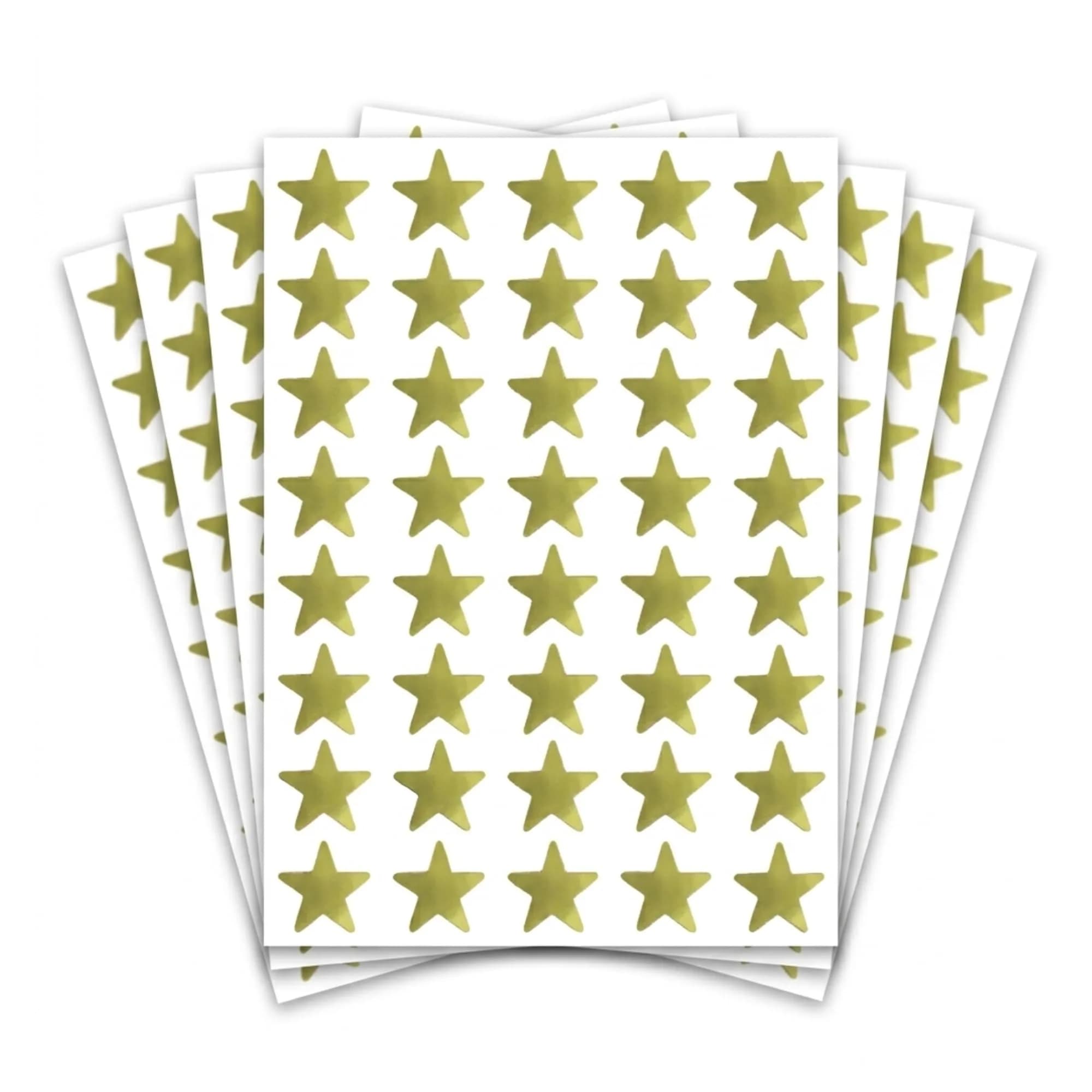 TownStix Gold Foil Star Metallic Stickers 1000 Pack | Classic Star Pattern thumbnail 1