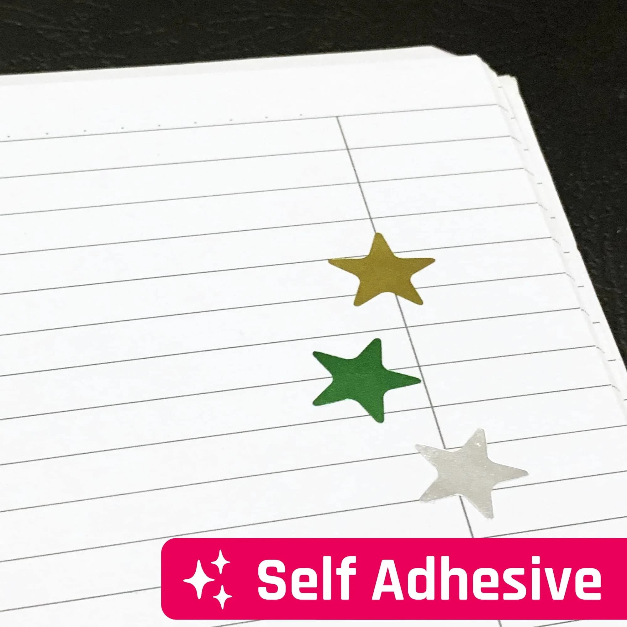 TownStix Gold Foil Star Metallic Stickers 1000 Pack | Classic Star Pattern thumbnail 7