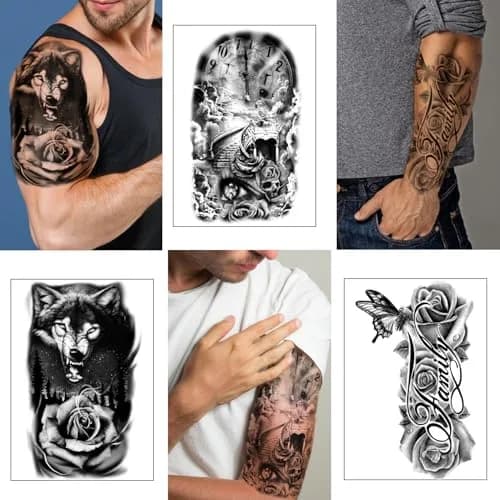 Yazhiji 36 Sheets Temporary Tattoos Stickers | Waterproof & Realistic Body Art for Adults & Kids thumbnail 4