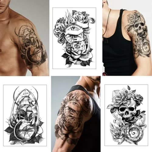 Yazhiji 36 Sheets Temporary Tattoos Stickers | Waterproof & Realistic Body Art for Adults & Kids thumbnail 7