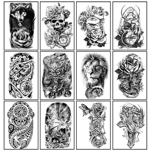 Yazhiji 36 Sheets Temporary Tattoos Stickers | Waterproof & Realistic Body Art for Adults & Kids thumbnail 2